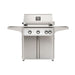 American Outdoor Grill 30" L-Series Portable Gas Grill in white accent panel and cart base.
