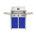American Outdoor Grill 30" L-Series Portable Gas Grill with blue cart accent panel.
