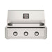American Outdoor Grill 30" T-Series Built-in Gas Grill — stainless steel grill head with diamond sear cooking grids and backlit comfort-touch control knobs.