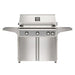 American Outdoor Grill 36" L-Series Portable Gas Grill in gray accent panel and cart base.
