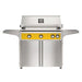 American Outdoor Grill 36" L-Series Portable Gas Grill in yellow accent panel and cart base.
