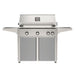 American Outdoor Grill 36" L-Series Portable Gas Grill with gray cart accent panel.
