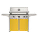 American Outdoor Grill 36" L-Series Portable Gas Grill with yellow cart accent panel.
