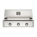 American Outdoor Grill 36" T-Series Built-in Gas Grill (white)— stainless steel grill head with diamond sear cooking grids and backlit comfort-touch control knobs.