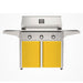 American Outdoor Grill 36" T-Series Portable Gas Grill with yellow cart accent panel.

