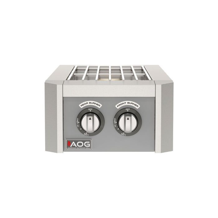 American Outdoor Grill L-Series Double Side Burner with gray accent panel
