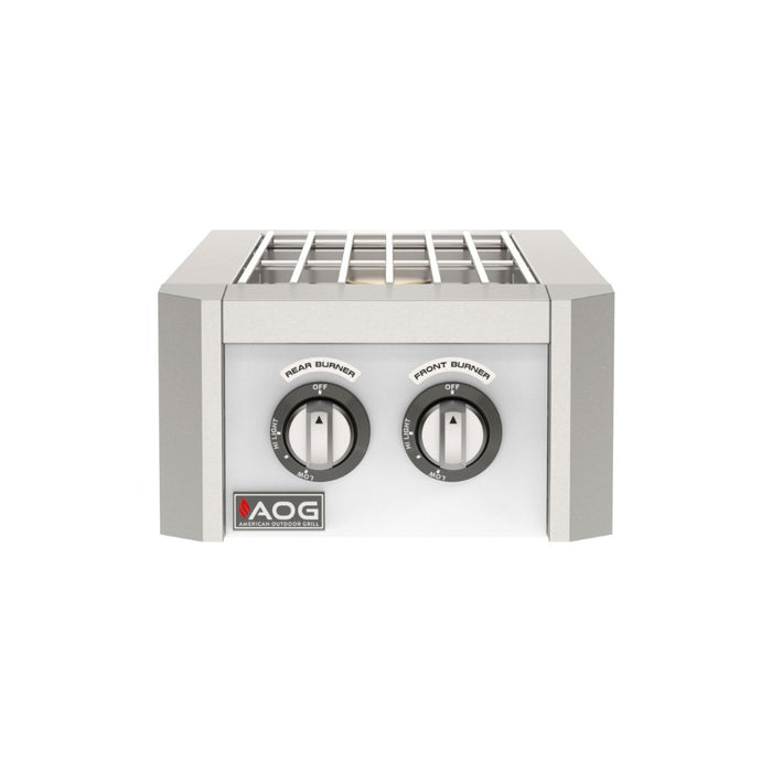 American Outdoor Grill L-Series Double Side Burner with white accent panel
