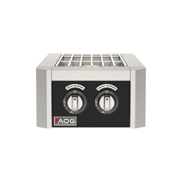 American Outdoor Grill T-Series Double Side Burner with black accent panel
