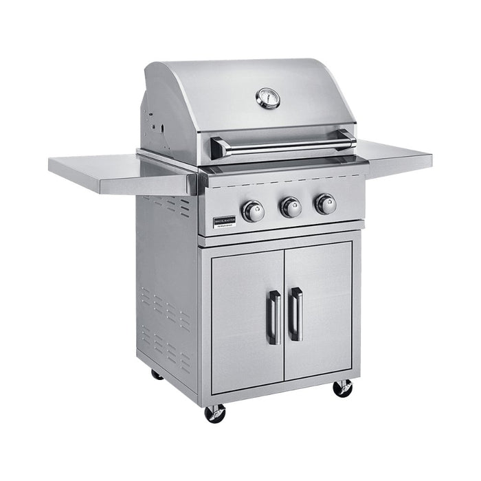 Broilmaster 25" B Series Basic Built-In Stainless Gas Grill Bsb253nln+Bsact25 Grill With Stainless Steel Cart