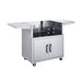 Broilmaster 32" B Series Marine Grade Built-In Gas Grill matching stainless cart.
