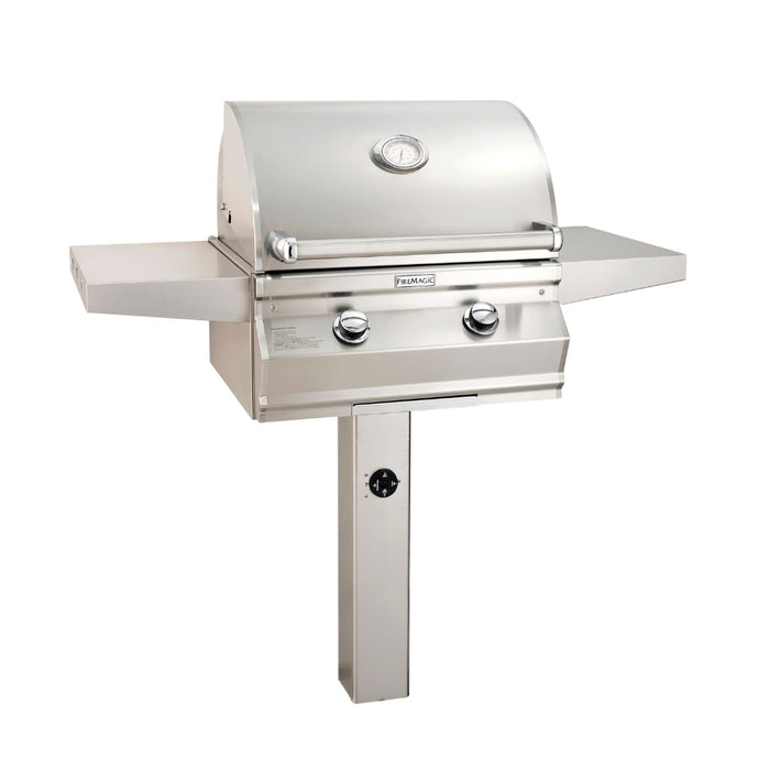 Fire Magic 24" Choice Multi-User CM430 Gas Grill in-ground post mount installation