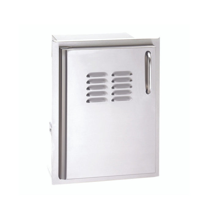 Fire Magic 3-Series 21"x14.5" Single Access Door w/ Louvers shown in left hinge