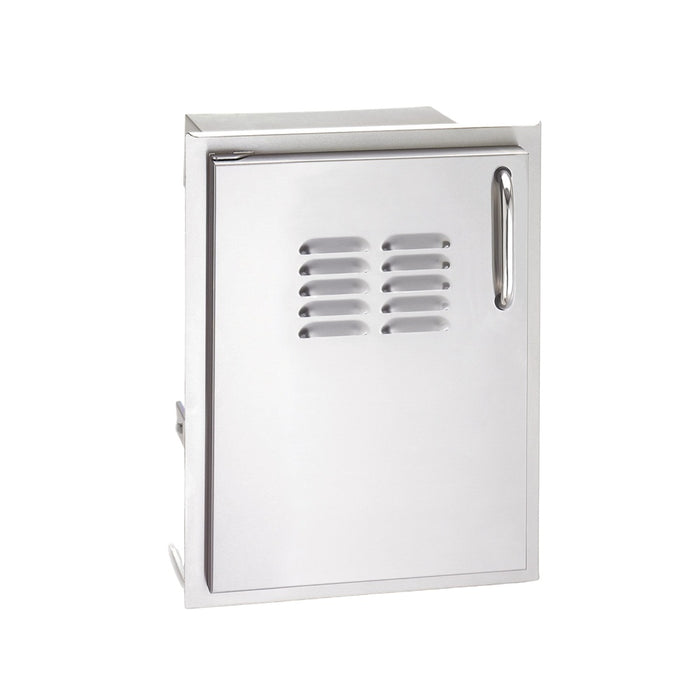 Fire Magic 3-Series Single Access Door w/ Tank Tray & Louvers shown in left hinge