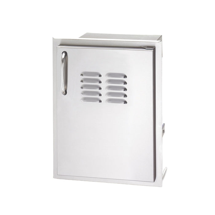 Fire Magic 3-Series Single Access Door w/ Tank Tray & Louvers shown in right hinge