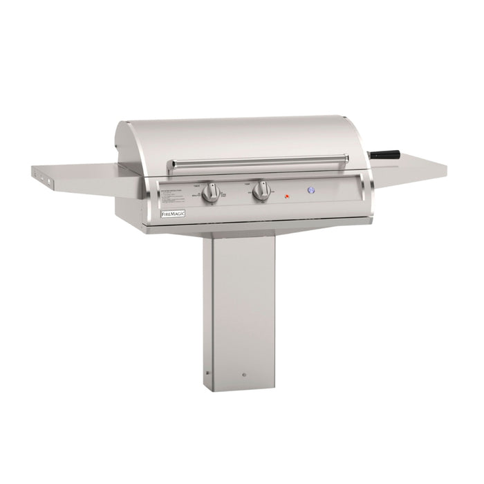 Fire Magic 48" Analog Electric Grill accessible in-ground post installation