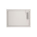 Front view of Fire Magic 5-Series 15"x20.5" Horizontal Single Access Door left hinge with lock 