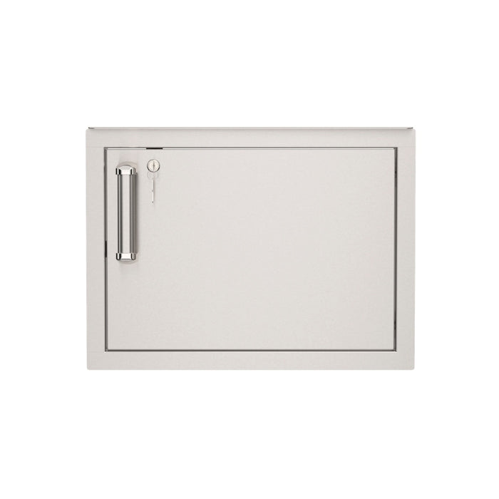 Front view of Fire Magic 5-Series 15"x20.5" Horizontal Single Access Door right hinge with lock 