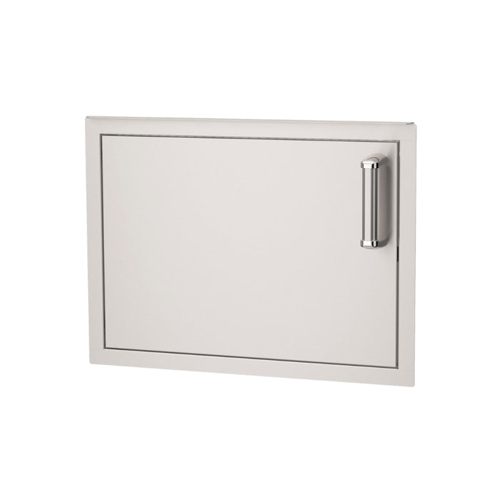 Front view of Fire Magic 5-Series 18"x24.5" Horizontal Single Access Door left hinge 