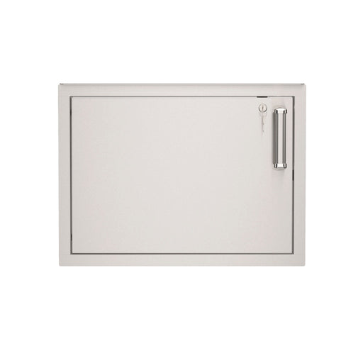 Front view of Fire Magic 5-Series 18"x24.5" Horizontal Single Access Door left hinge with lock 