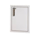 Front view of Fire Magic 5-Series 21"x14.5" Vertical Single Access Door right hinge with lock 