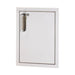 Front view of Fire Magic 5-Series 25"x 17.5" Vertical Single Access Door right hinge with lock 