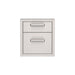 Fire Magic 5-Series Double Drawer shown in front view and closed door