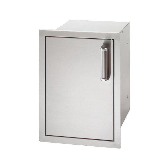 Fire Magic 5-Series Single Door with Dual Drawers shown in left hinge