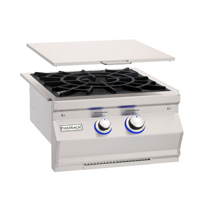 Fire Magic Aurora Power Burner with porcelain cast iron grid