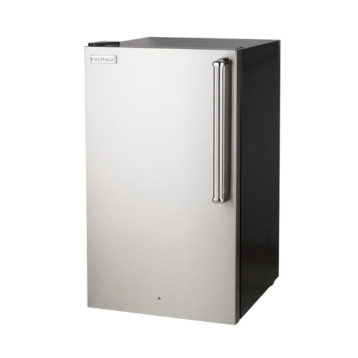 Fire Magic Compact Refrigerator with Premium Door and left hinge shown in the photo