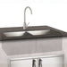 Fire Magic Double Sink installed