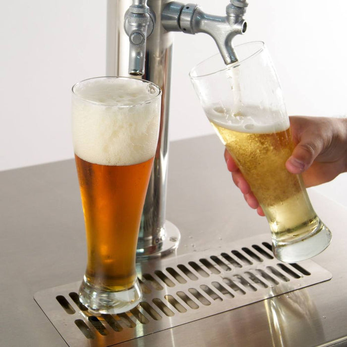 Actual photo on how Fire Magic Outdoor Rated Kegerator works.