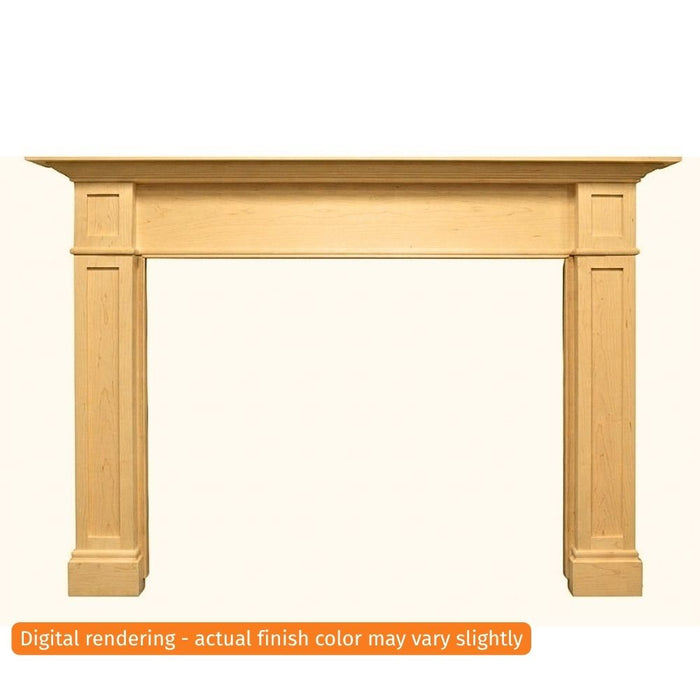 Fireside Finishings Acadia A 61-1/2" Unfinished Maple Flush Wood Mantel Product
