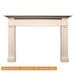 Fireside Finishings Acadia C 70" Whitewash Flush Wood Mantel Product