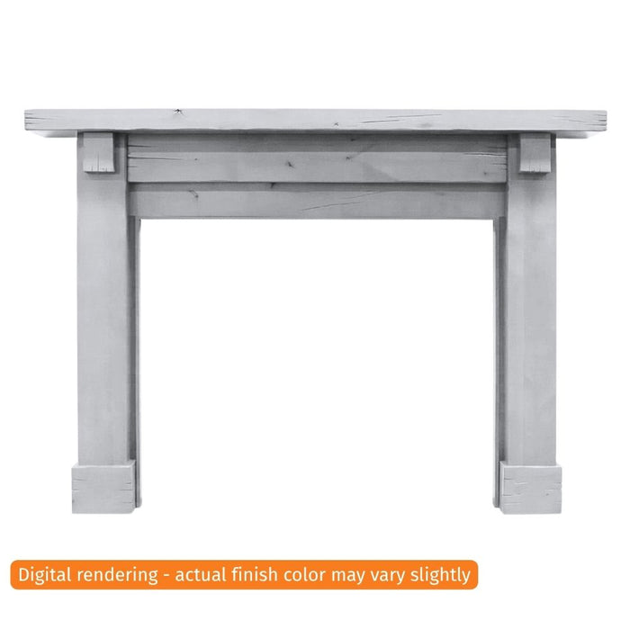 Fireside Finishings Battlefield B 65" Primed MDF Flush Wood Mantel Product
