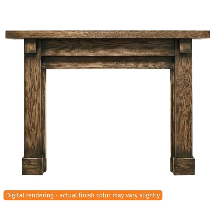Fireside Finishings Battlefield B 70" Ebony Flush Wood Mantel Product