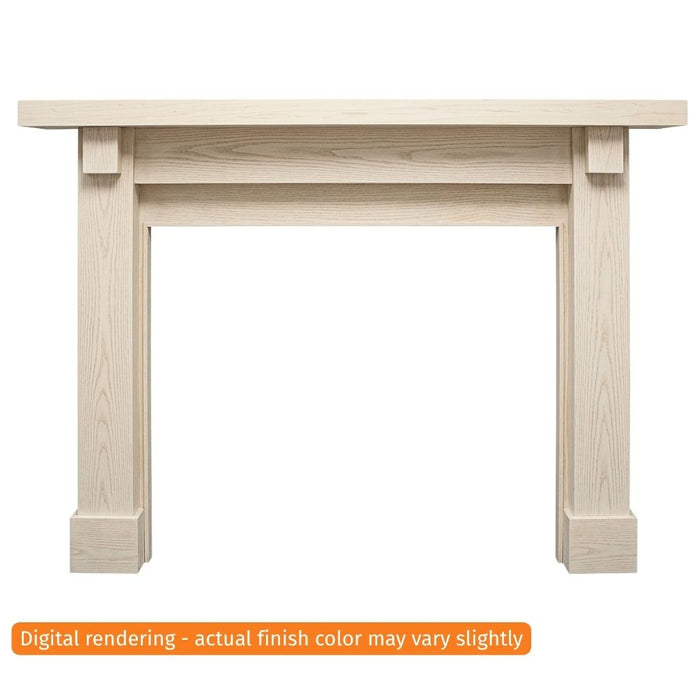 Fireside Finishings Battlefield B 70" Whitewash Flush Wood Mantel Product
