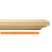 Fireside Finishings Baxter 72" Unfinished Maple Wood Mantel Shelf