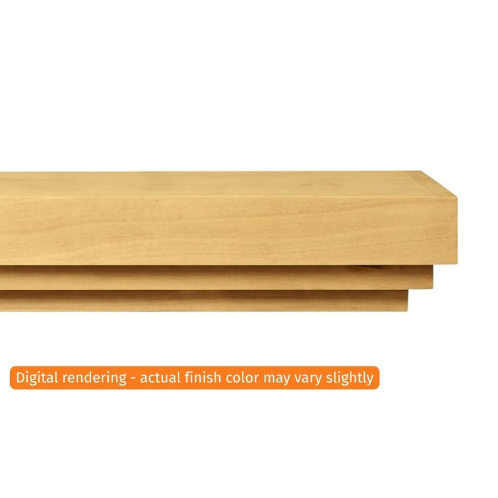 Fireside Finishings Crosby 59" Unfinished Maple Wood Mantel Shelf Product