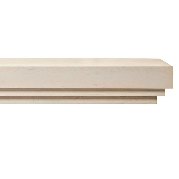 Fireside Finishings Crosby 72" Whitewash Wood Mantel Shelf Product