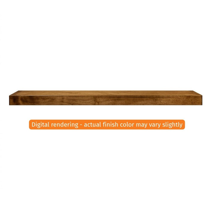 Fireside Finishings Fillmore 48" Provincial Wood Mantel Shelf