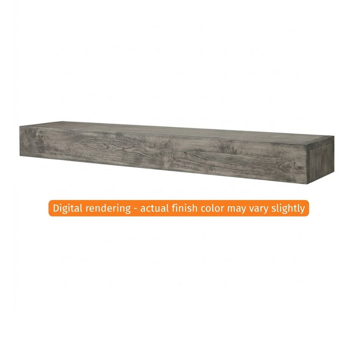 Fireside Finishings Fillmore 72" New Gray Wood Mantel Shelf