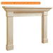Fireside Finishings Kenwood A 60" Whitewash Flush Wood Mantel