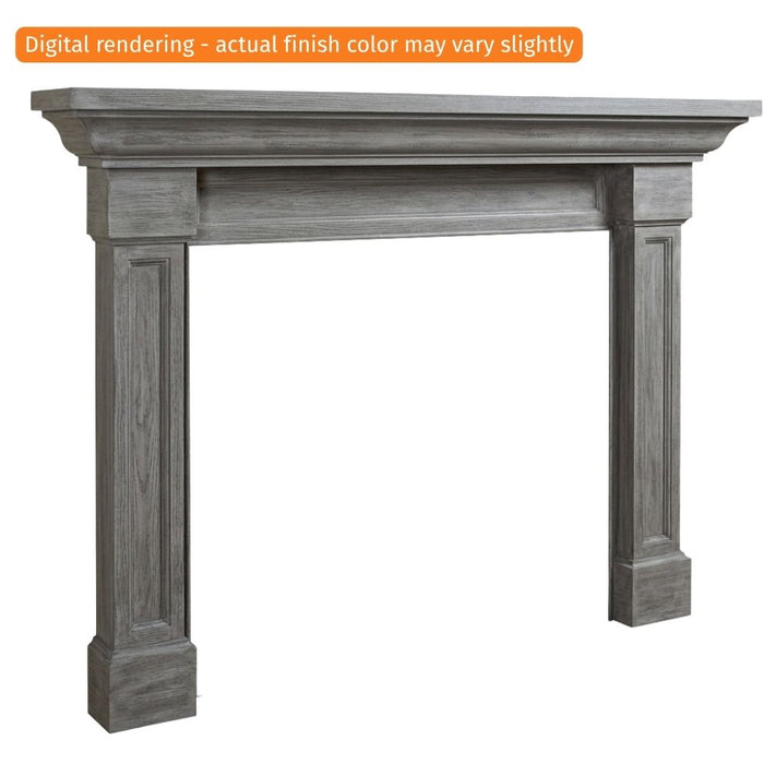 Fireside Finishings Kenwood B 65" New Gray Flush Wood Mantel