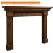 Fireside Finishings Kenwood B 65" Provincial Flush Wood Mantel