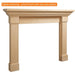 Fireside Finishings Kenwood B 65" Unfinished Maple Flush Wood Mantel