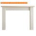 Fireside Finishings Laurel B 62-1/2" Primed MDF with Unfinished Maple Top
 Flush Wood Mantel