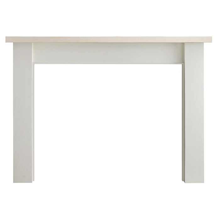 Fireside Finishings Laurel B 62-1/2" Whitewash Flush Wood Mantel