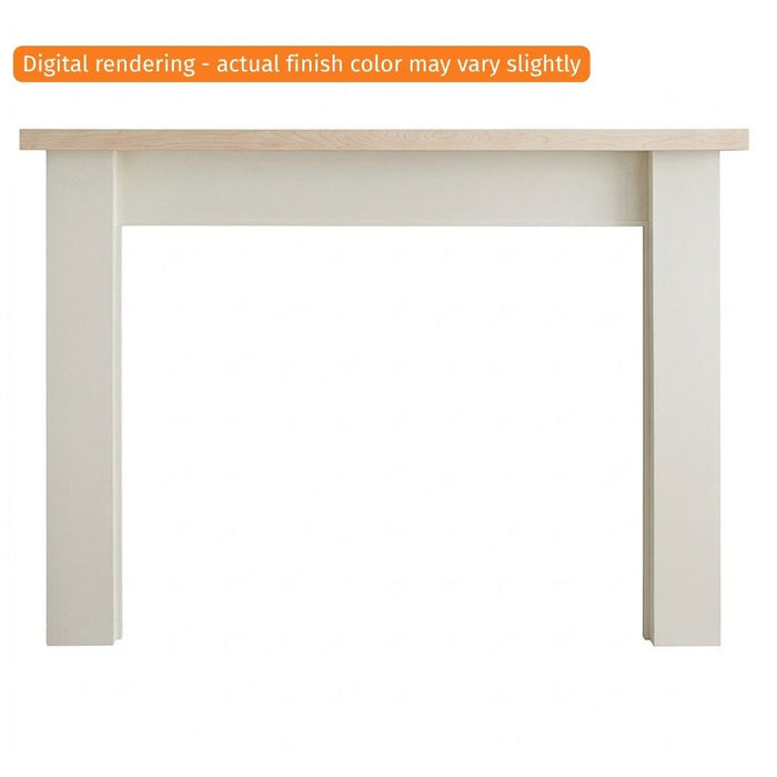 Fireside Finishings Laurel C 67-1/2" Primed MDF with Unfinished Maple Top
 Flush Wood Mantel