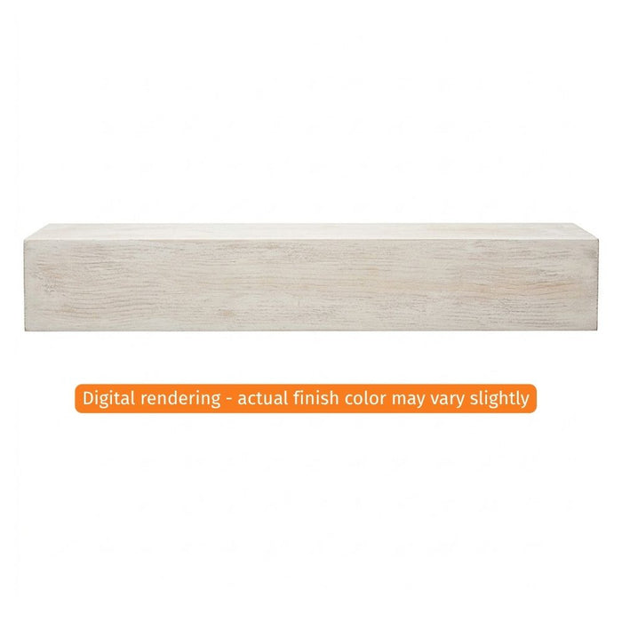 Fireside Finishings Ozark 48" Whitewash Wood Mantel Shelf Product