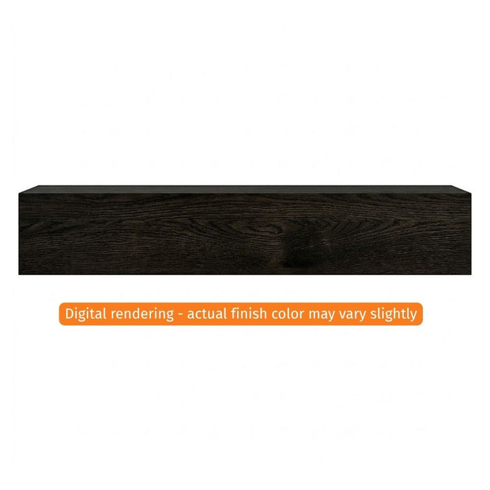 Fireside Finishings Ozark 72" Ebony Wood Mantel Shelf Product